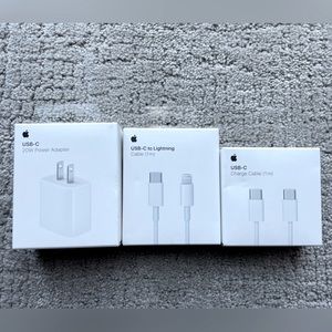 New Apple charger and cables